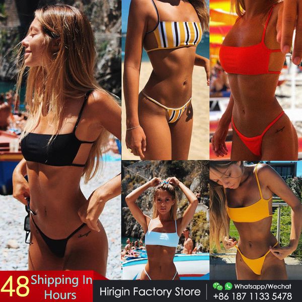hirigin sext thong bikini set women swimwear push up padded brazilian beachwear biquini swimsuit bathing suit, White;black
hirigin sext thong bikini set women swimwear push up padded brazilian beachwear biquini swimsuit bathing suit, White;black
