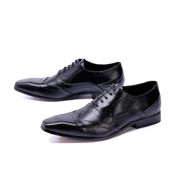 dress shoes toe square b men bullock carved formal selling lace-up oxford genuine leather party business, Black
dress shoes toe square b men bullock carved formal selling lace-up oxford genuine leather party business, Black