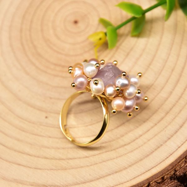 natural irregular purple crystal finger ring adjustable elegant women wedding anniversary gift pearl jewelry, Silver
natural irregular purple crystal finger ring adjustable elegant women wedding anniversary gift pearl jewelry, Silver