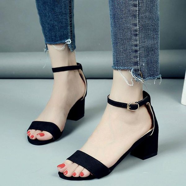 dress shoes summer women gladiator buckle strap cover heel fashion chunky ladies sandals for woman ankle footwear, Black
dress shoes summer women gladiator buckle strap cover heel fashion chunky ladies sandals for woman ankle footwear, Black