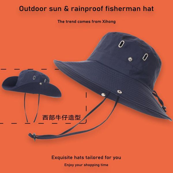 wide brim hats summer outdoor fisherman hat fishing mountaineering travel sun rainproof sunscreen quick-drying breathable, Blue;gray
wide brim hats summer outdoor fisherman hat fishing mountaineering travel sun rainproof sunscreen quick-drying breathable, Blue;gray