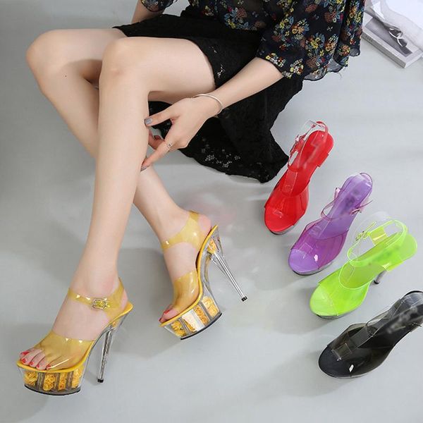 sandals 2021 summer style women's large size transparent high platform shoes ladies open toe heels, Black
sandals 2021 summer style women's large size transparent high platform shoes ladies open toe heels, Black