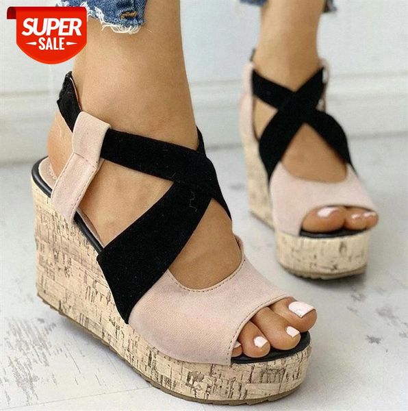 New Summer Platform Sandals Women Peep Toe High Wedges Heel Ankle Sandalia Fish Mouth Shoes Leather Gladiator #Sl5P, Black
New Summer Platform Sandals Women Peep Toe High Wedges Heel Ankle Sandalia Fish Mouth Shoes Leather Gladiator #Sl5P, Black