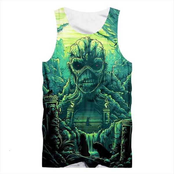 novelty horror mens tank shirts horrible 3d green skull print summer fitness muscle sleeveless singlet shirt vest custom, White;black
novelty horror mens tank shirts horrible 3d green skull print summer fitness muscle sleeveless singlet shirt vest custom, White;black