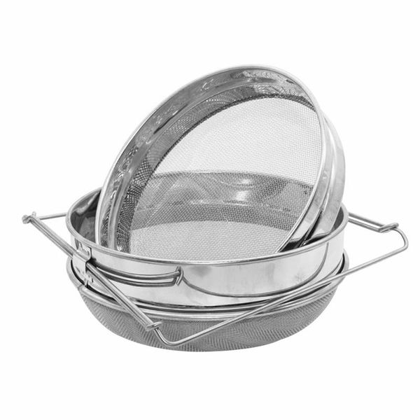 reusable mesh filter honey strainer double sieve stainless steel beekeeping equipment straining yogurt storage baskets
reusable mesh filter honey strainer double sieve stainless steel beekeeping equipment straining yogurt storage baskets