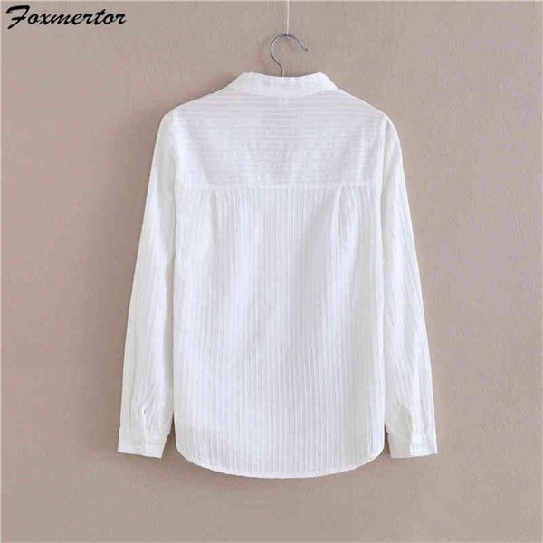 mertor 100% cotton shirt white blouse 2021 spring autumn blouses shirts women long sleeve casual solid pocket blusas #66
mertor 100% cotton shirt white blouse 2021 spring autumn blouses shirts women long sleeve casual solid pocket blusas #66
