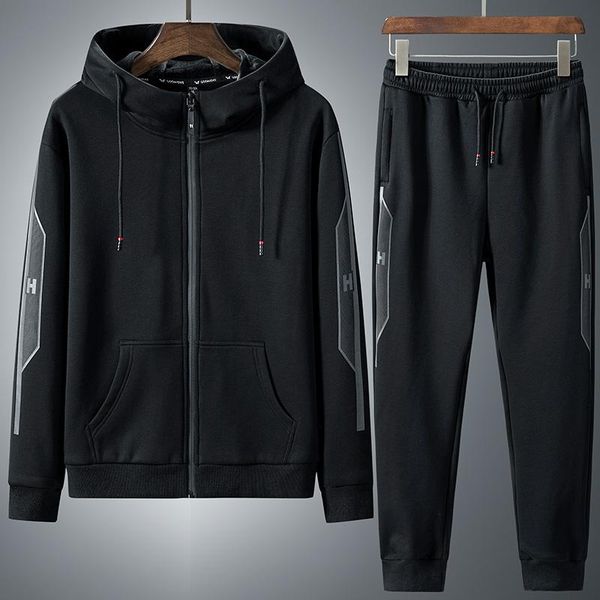 men's tracksuits plus size 8xl- casual suit autumn and winter sports two-piece fleece hooded sweater set, Gray
men's tracksuits plus size 8xl- casual suit autumn and winter sports two-piece fleece hooded sweater set, Gray