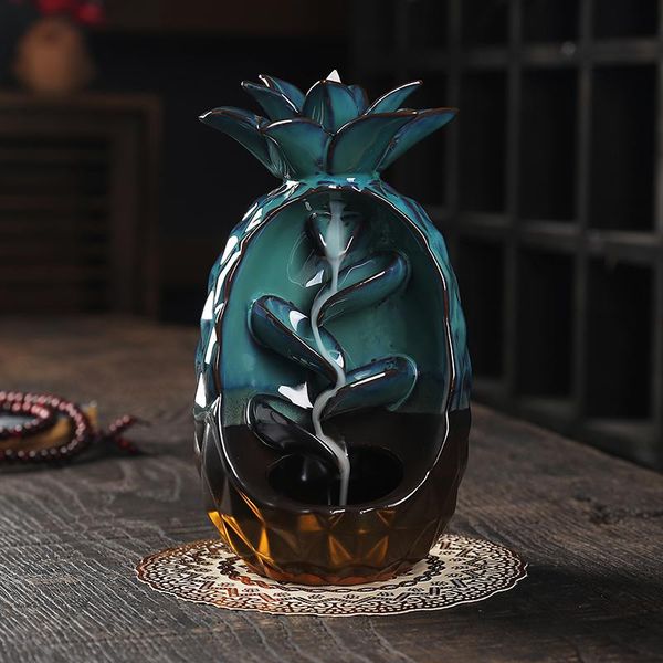smoke waterfall backflow incense burner creative home decor pineapple holder portable ceramic censer handicrafts gift fragrance lamps
smoke waterfall backflow incense burner creative home decor pineapple holder portable ceramic censer handicrafts gift fragrance lamps