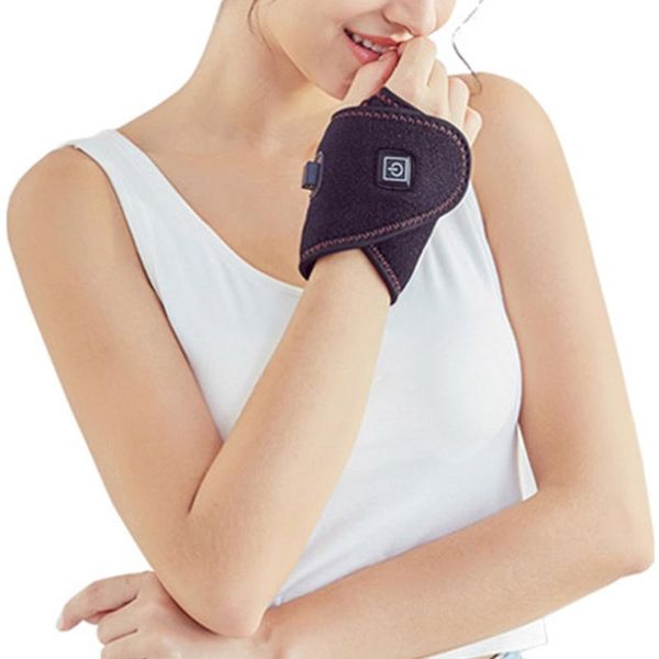magnetic therapy self-heating wrist support brace wrap heated hand warmer portable heating pad with 3 temperature settings, Black;red
magnetic therapy self-heating wrist support brace wrap heated hand warmer portable heating pad with 3 temperature settings, Black;red
