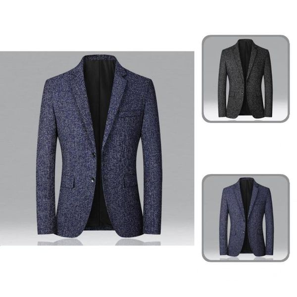 men's suits & blazers streetwear stylish handsome buttons blazer temperament suit jacket slim for daily wear, White;black
men's suits & blazers streetwear stylish handsome buttons blazer temperament suit jacket slim for daily wear, White;black