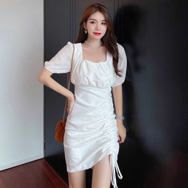 hebe&eos ladies dresses new 2021 elegant chiffon folds puff sleeve square collar chic white dress women french style p0809, Black;gray
hebe&eos ladies dresses new 2021 elegant chiffon folds puff sleeve square collar chic white dress women french style p0809, Black;gray