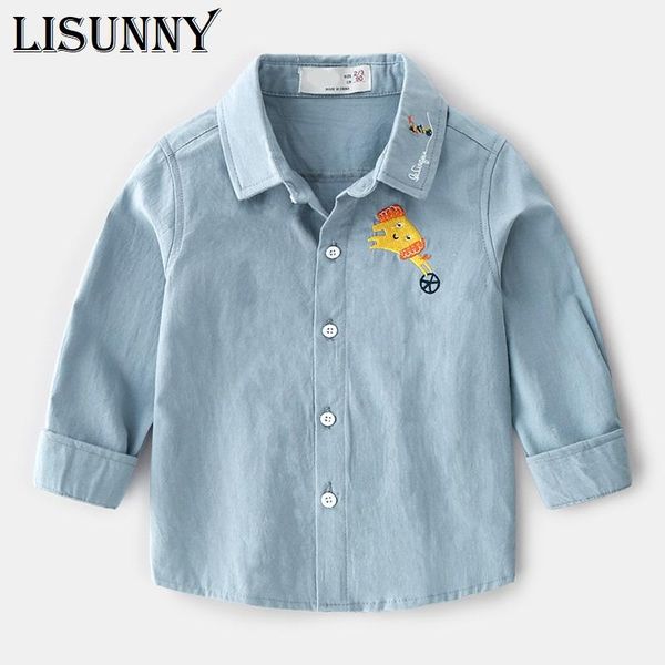 spring summer arrival enfant boys shirts cotton children clothes long sleeve cartoon embroidery kids blouses shirt 1-6y, White;black
spring summer arrival enfant boys shirts cotton children clothes long sleeve cartoon embroidery kids blouses shirt 1-6y, White;black