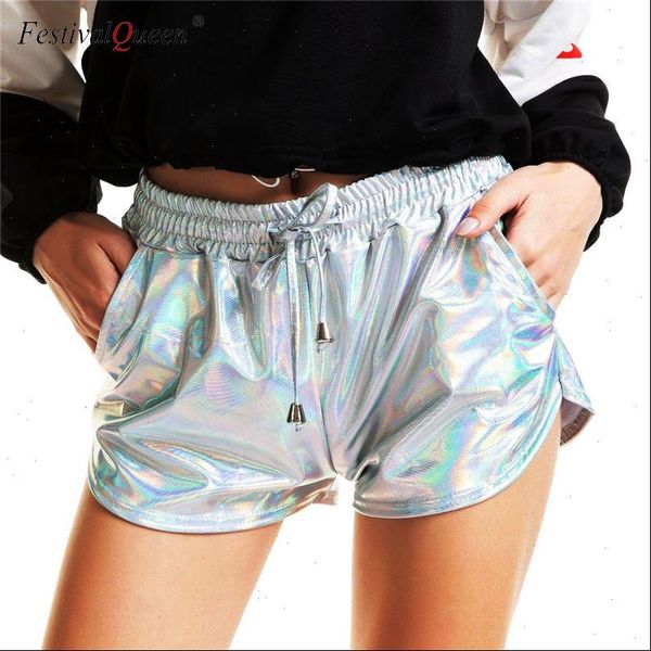 fashion pu women short flashing metallic colors shorts elastic drawstring pants stretchy summer running knickers, White;black
fashion pu women short flashing metallic colors shorts elastic drawstring pants stretchy summer running knickers, White;black