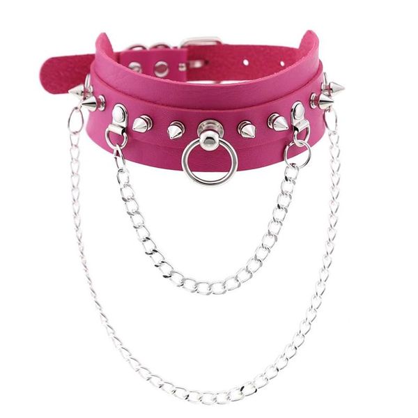 harajuku punk black spike rivets choker necklace pu leather anime necklaces women chokers collar bondage rock gothic, Golden;silver
harajuku punk black spike rivets choker necklace pu leather anime necklaces women chokers collar bondage rock gothic, Golden;silver