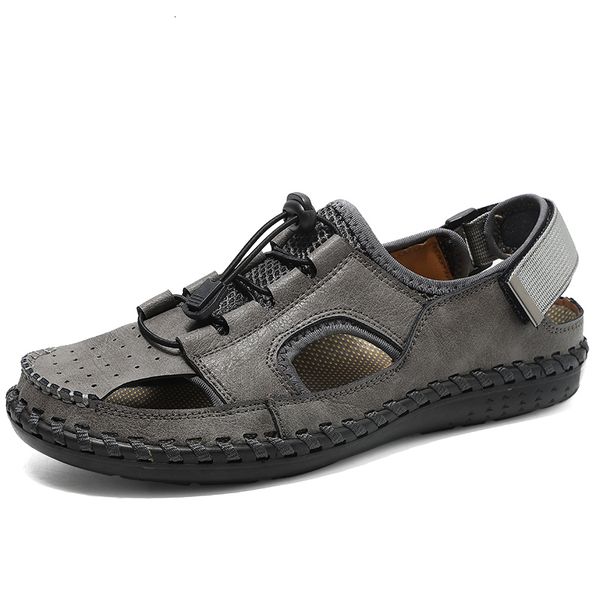 slippers summer fashion genuine leather male men's shoes breathable beach outdoor sandal business casual sandals 0tsv, Black
slippers summer fashion genuine leather male men's shoes breathable beach outdoor sandal business casual sandals 0tsv, Black