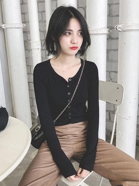 women's sweaters ice silk sweater long-sleeved cardigan 2021 autumn slim early hong kong style black, White;black
women's sweaters ice silk sweater long-sleeved cardigan 2021 autumn slim early hong kong style black, White;black