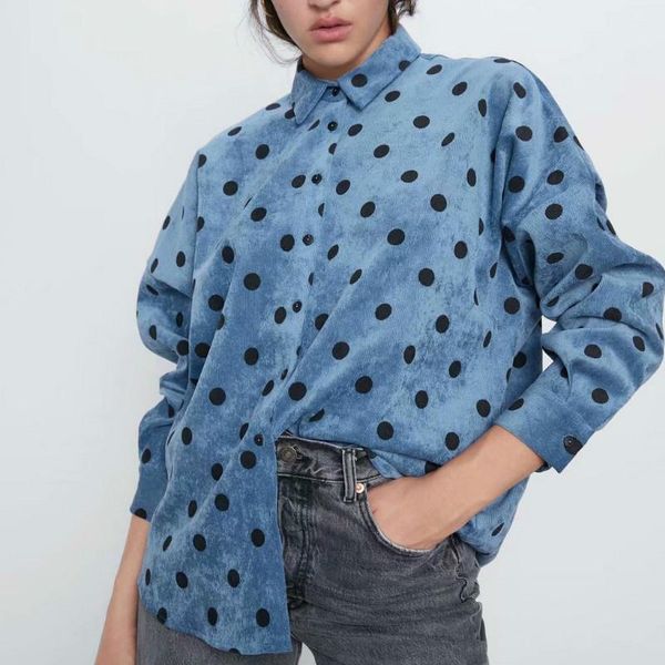 women's blouses & shirts velvet shirt buttons pockets plush casual loose long-sleeve coat turn-down collar cardigan polka dot button b, White
women's blouses & shirts velvet shirt buttons pockets plush casual loose long-sleeve coat turn-down collar cardigan polka dot button b, White