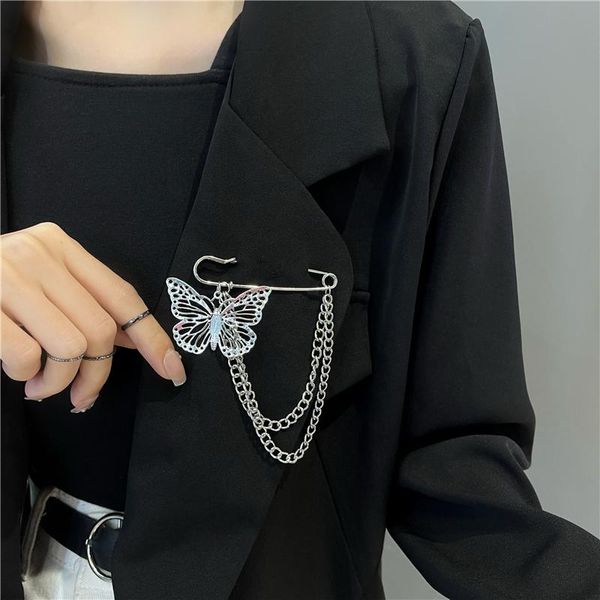 pins, brooches fashion love heart punk oval chic safety pin with butterfly cross chain women drop brooch suit accessories 397, Gray
pins, brooches fashion love heart punk oval chic safety pin with butterfly cross chain women drop brooch suit accessories 397, Gray