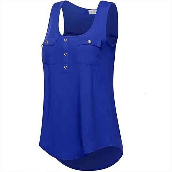 solid color women cami scoop neck sleeveless pockets buttons vest summer loose, White
solid color women cami scoop neck sleeveless pockets buttons vest summer loose, White