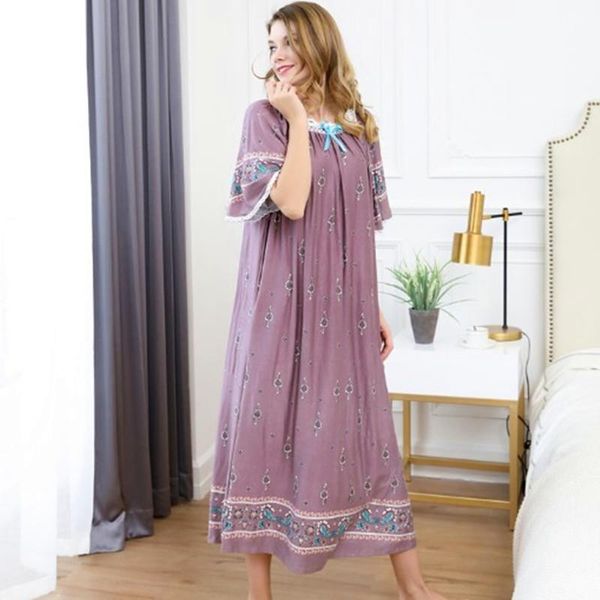 plus size loose nightgown holiday womens sleepwears print dress summer short sleeve cotton nightdress casual ladies long nightshirt, Black;red
plus size loose nightgown holiday womens sleepwears print dress summer short sleeve cotton nightdress casual ladies long nightshirt, Black;red