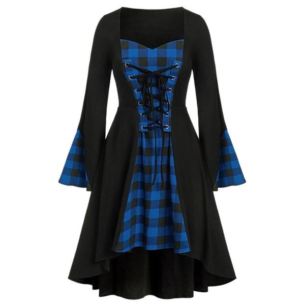 casual dresses women halloween plus size autumn winter cosplay lace up patchwork long sleeve lattice dress vestido de mujer #01, Black;gray
casual dresses women halloween plus size autumn winter cosplay lace up patchwork long sleeve lattice dress vestido de mujer #01, Black;gray