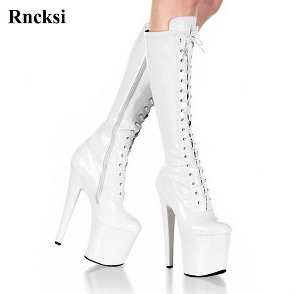 boots rncksi women round toe party quee chick heels shoes dance 20cm high knee, Black
boots rncksi women round toe party quee chick heels shoes dance 20cm high knee, Black