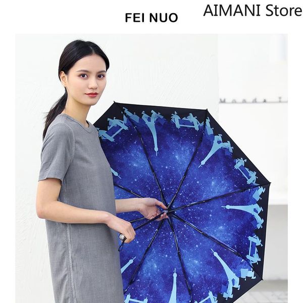 umbrellas black plastic umbrella iron tower starry sky female sunscreen anti-ultraviolet sunny and rain dual-use folding
umbrellas black plastic umbrella iron tower starry sky female sunscreen anti-ultraviolet sunny and rain dual-use folding