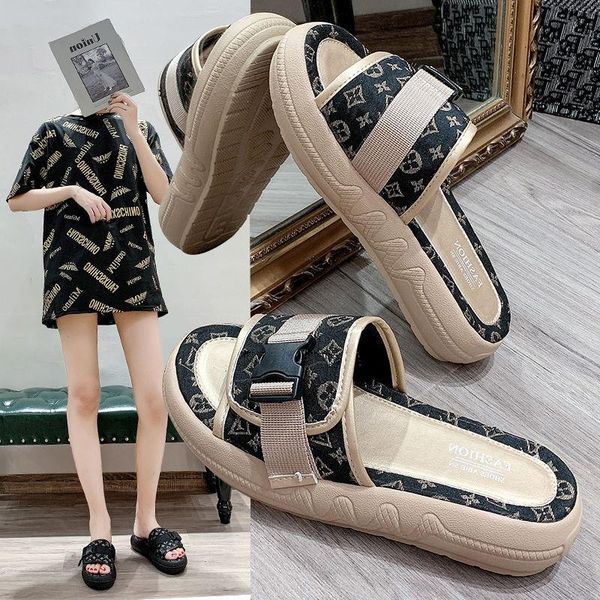 slippers sandals and for women's outer wear 2021 summer fashion wild sponge cake ladies thick-soled out ins trendy shoes, Black
slippers sandals and for women's outer wear 2021 summer fashion wild sponge cake ladies thick-soled out ins trendy shoes, Black
