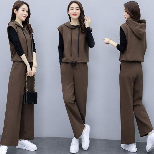 women's two piece pants spring autumn 2 pieces suits tracksuit women hooded long sleeve sweatshirt + casual wide leg sets outfits x296, White
women's two piece pants spring autumn 2 pieces suits tracksuit women hooded long sleeve sweatshirt + casual wide leg sets outfits x296, White