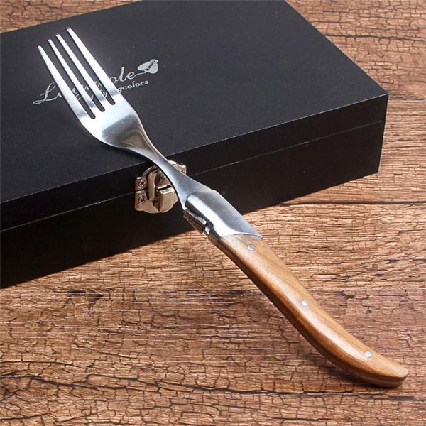 forks natural wood handle foldable tableware set stainless steel collapsible dinner steak fork with gift box dinnerware 6pcs/set
forks natural wood handle foldable tableware set stainless steel collapsible dinner steak fork with gift box dinnerware 6pcs/set