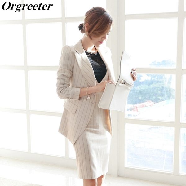fashion fenale office lady suits striped 2 piece set women notched neck long sleeve outwear with sleeveless slim dresses 210525, White
fashion fenale office lady suits striped 2 piece set women notched neck long sleeve outwear with sleeveless slim dresses 210525, White