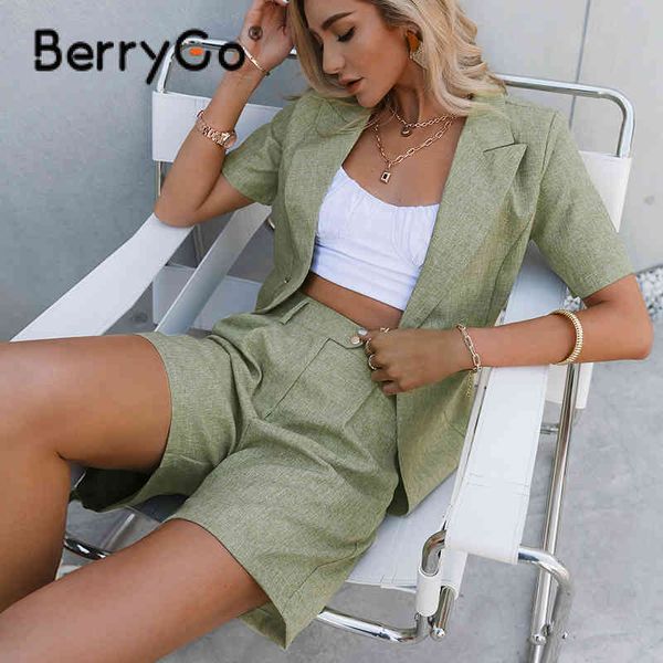 berrygo casual short sleeve women shorts sets summer high street spring blazer suit solid belt office female suits streetwear 210513, White;black
berrygo casual short sleeve women shorts sets summer high street spring blazer suit solid belt office female suits streetwear 210513, White;black