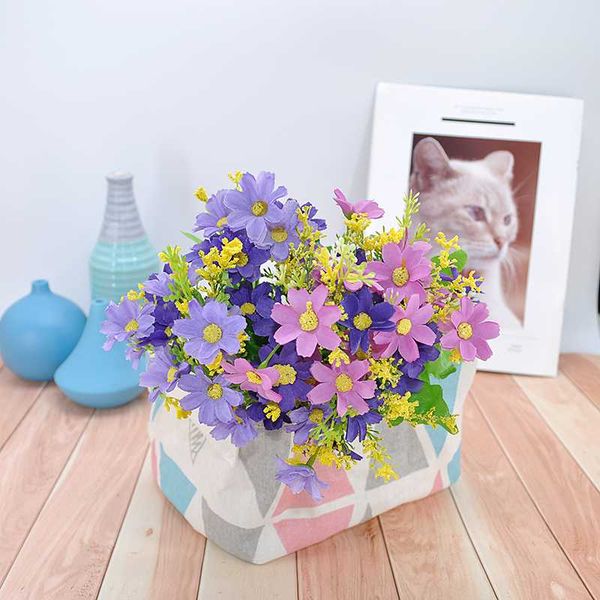 decorative flowers & wreaths 1pcs daisy silk artificial flower bouquet 28 heads 30cm fake decorate for home wedding el table decoration
decorative flowers & wreaths 1pcs daisy silk artificial flower bouquet 28 heads 30cm fake decorate for home wedding el table decoration