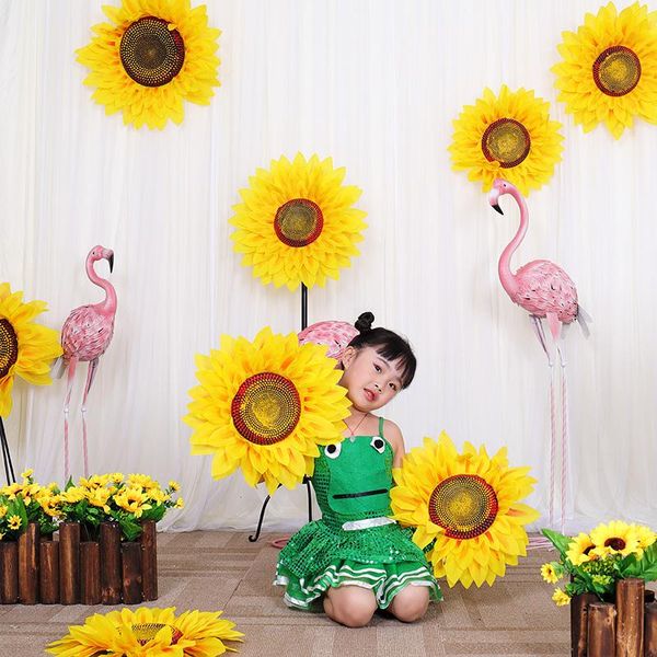 decorative flowers & wreaths big size artificial sunflower silk yellow flower head for home party wedding decor dance props per
decorative flowers & wreaths big size artificial sunflower silk yellow flower head for home party wedding decor dance props per