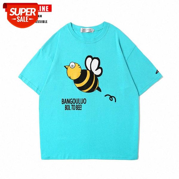streetwear men american cartoon bee printing short-sleeved t-shirt male korean version of the tide brand ins loose couple all-match ca #wd3u, White;black
streetwear men american cartoon bee printing short-sleeved t-shirt male korean version of the tide brand ins loose couple all-match ca #wd3u, White;black