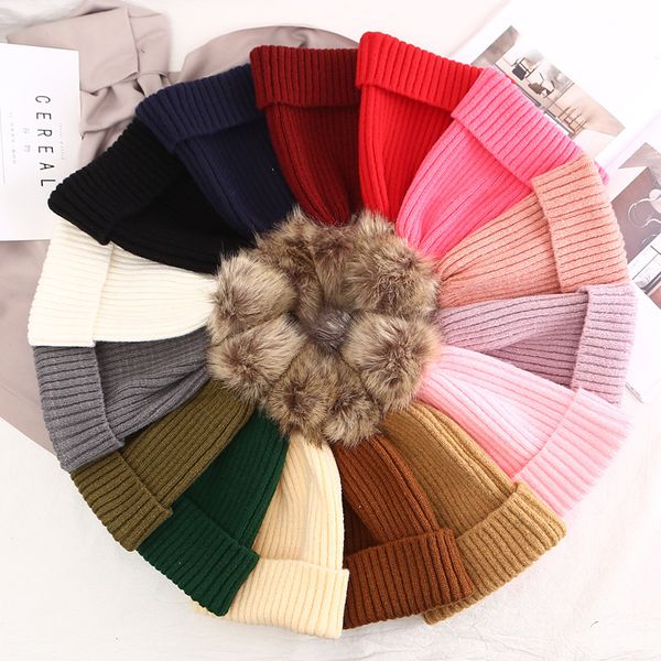 womens warm winter knit beanie solid color wool hats for mom new casual fur ball pompom ski outdoor skullies beanies hat, Blue;gray
womens warm winter knit beanie solid color wool hats for mom new casual fur ball pompom ski outdoor skullies beanies hat, Blue;gray