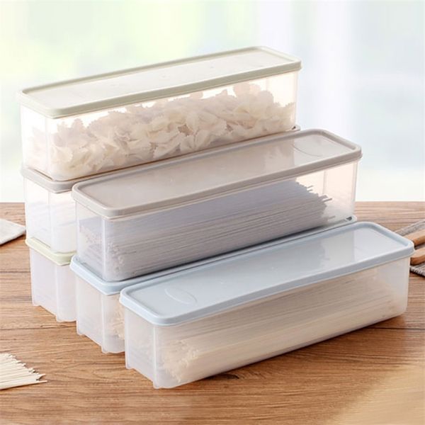 Kitchen Food Storage Box Noodle With Lid Fresh-keeping 210423