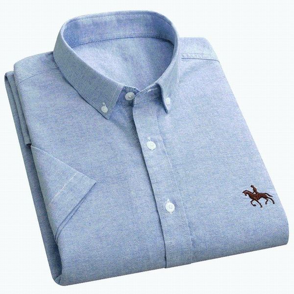 men's casual shirts short sleeve oxford dress shirt 100% cotton soft comfortable regular fit plus size quality summer business men, White;black
men's casual shirts short sleeve oxford dress shirt 100% cotton soft comfortable regular fit plus size quality summer business men, White;black