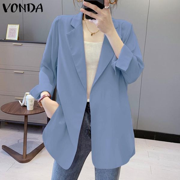 women's suits & blazers vonda 2021 women shirt suit blazer autumn casual lapel collar pleated coats with pockets solid long sleeve butt, White;black
women's suits & blazers vonda 2021 women shirt suit blazer autumn casual lapel collar pleated coats with pockets solid long sleeve butt, White;black