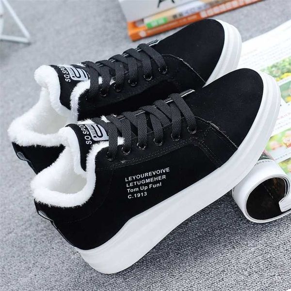 winter brand women shoes warm fur plush lady casual lace up fashion sneakers zapatillas mujer platform snow boots 211103, Black
winter brand women shoes warm fur plush lady casual lace up fashion sneakers zapatillas mujer platform snow boots 211103, Black