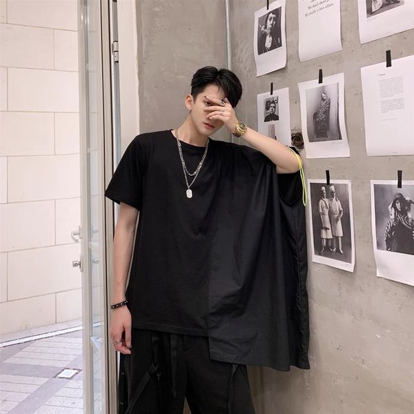 men's t-shirts korean version of the same quilt design for men and women fashion trend inside half shoulder shirt loose large t-shirt, White;black
men's t-shirts korean version of the same quilt design for men and women fashion trend inside half shoulder shirt loose large t-shirt, White;black