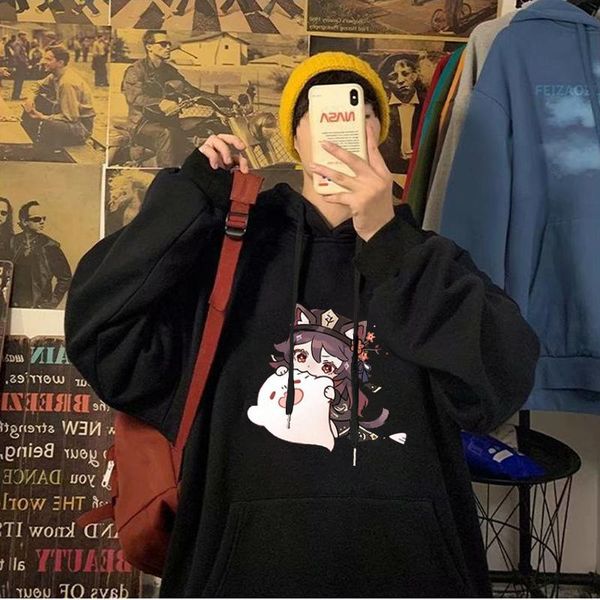 men's hoodies & sweatshirts hu tao print genshin impact game anime hoodie women/men streetwear kawaii clothes oversized sweatshirt hara, Black
men's hoodies & sweatshirts hu tao print genshin impact game anime hoodie women/men streetwear kawaii clothes oversized sweatshirt hara, Black