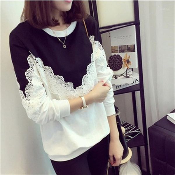 plus size sweatshirt for women streetwear long sleeve lace crewneck loose autumn casual korean style clothes ropa de mujer women's hoo, Black
plus size sweatshirt for women streetwear long sleeve lace crewneck loose autumn casual korean style clothes ropa de mujer women's hoo, Black