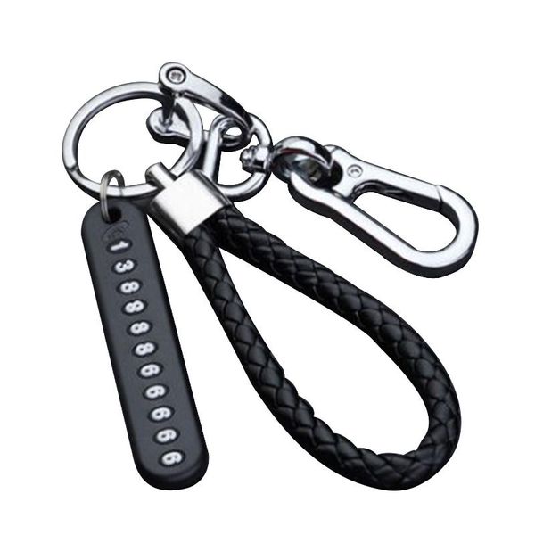 keychains zinc alloy ring universal practical retro rotatable weave anti lost car keychain auto accessories with phone number card pendant, Silver
keychains zinc alloy ring universal practical retro rotatable weave anti lost car keychain auto accessories with phone number card pendant, Silver