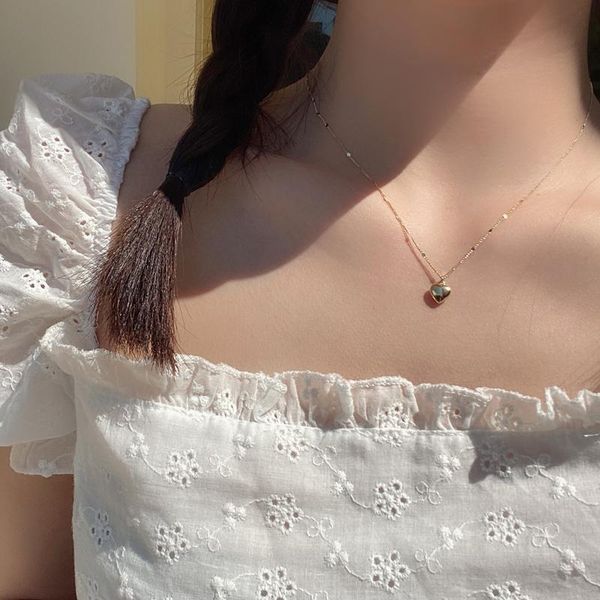 chains simple sweet loving heart pendant necklace korean internet celebrity ins chain clavicle personality fashion women, Silver
chains simple sweet loving heart pendant necklace korean internet celebrity ins chain clavicle personality fashion women, Silver