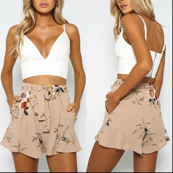 women vintage shorts floral summer casual bow lady beach high waist short trousers drop good quality, White;black
women vintage shorts floral summer casual bow lady beach high waist short trousers drop good quality, White;black