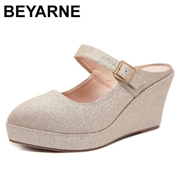 slippers beyaromen's wedges shoes ladies solid color sequins bling round head woman strap shallow casual slipper, Black
slippers beyaromen's wedges shoes ladies solid color sequins bling round head woman strap shallow casual slipper, Black
