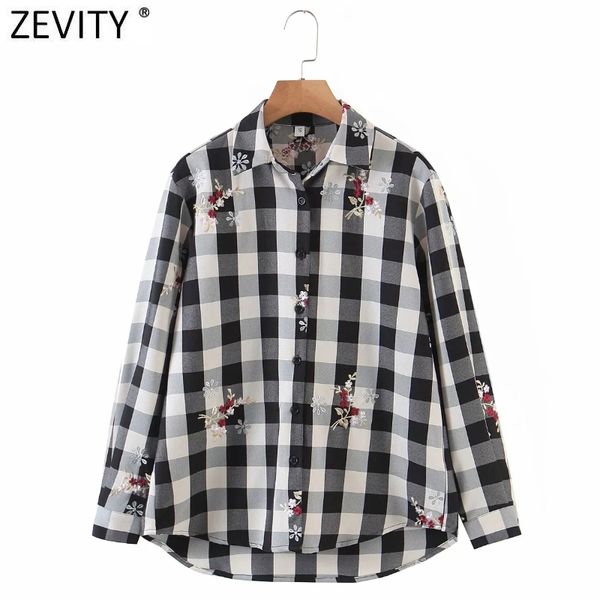 zevity women fashion floral embroidery plaid print casual smock blouse female long sleeve shirts chic blusas ls7671 210419, White
zevity women fashion floral embroidery plaid print casual smock blouse female long sleeve shirts chic blusas ls7671 210419, White