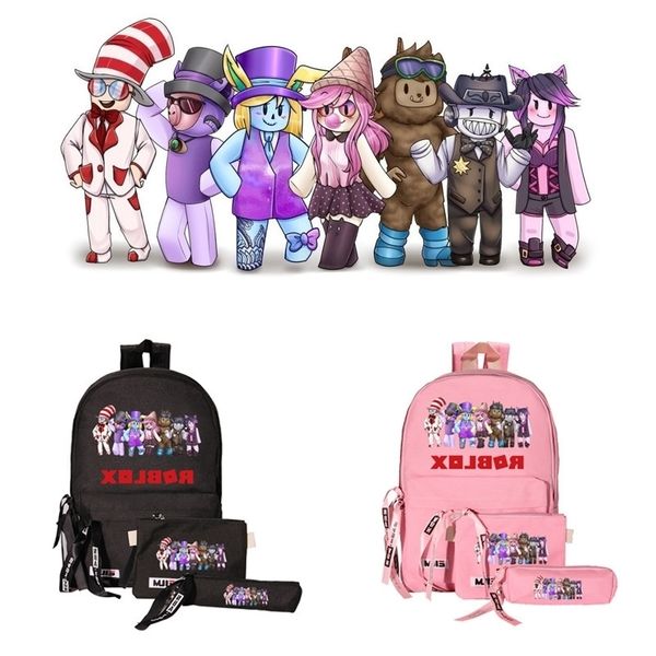 game robox schoolbag peripheral backpack mother bag three piece set of college style fresh candy color canvas
game robox schoolbag peripheral backpack mother bag three piece set of college style fresh candy color canvas