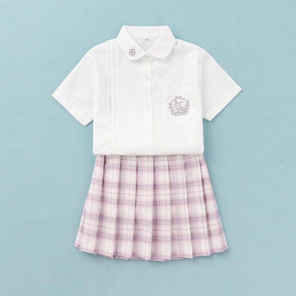 clothing sets 2021 summer jk uniform plaid skirt children's full set women's tr short sleeve middle school, White
clothing sets 2021 summer jk uniform plaid skirt children's full set women's tr short sleeve middle school, White